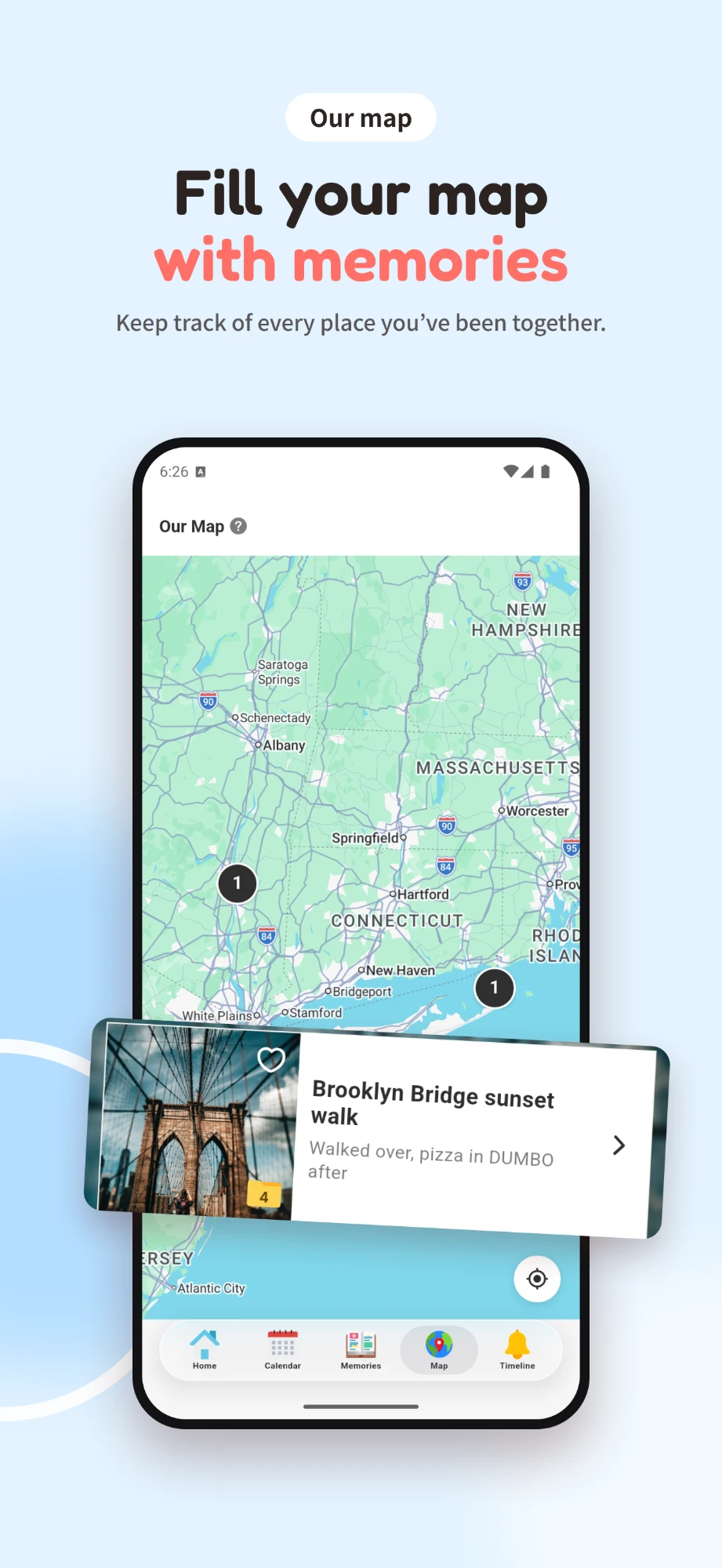 Our map: fill your map with memories